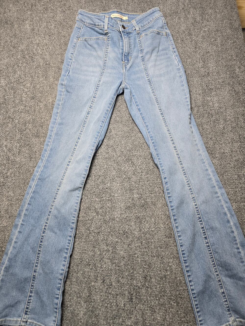 Levi's 725 High Rise Bootcut Jeans Women's 25x30 Light Wash Flare